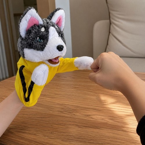 Kids plush husky kung hand - plush, fu