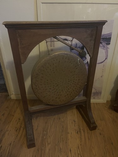 Large antique hammered dinner - antique,