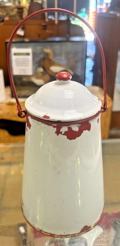 Vintage enamel white - enamel,