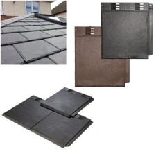 Envirotile Plastic Roof Tile / Synthetic Slate Shingles - 1m2 Pack of 12 Tiles