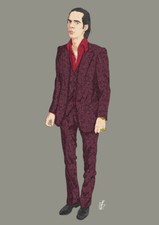 Nick Cave In Wine Suit