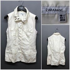 ZARA Women's Cream Sleeveless