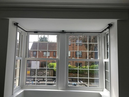 Curtain pole rail bay - curtain,