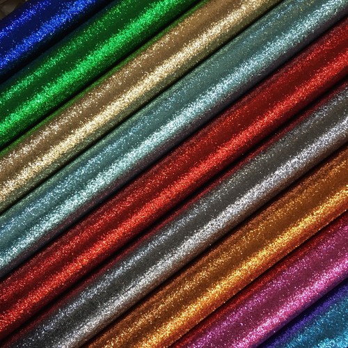 Chunky glitter fabric plain - glitter,