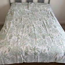 Dunelm Mill - King Size Duvet Cover & 2 Pillowcases - Green White Orange