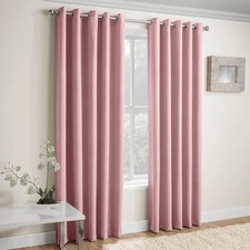 Enhanced Living Vogue Blush Pink 66 x 54 inch (168x137cm) Eyelet Thermal Noise R