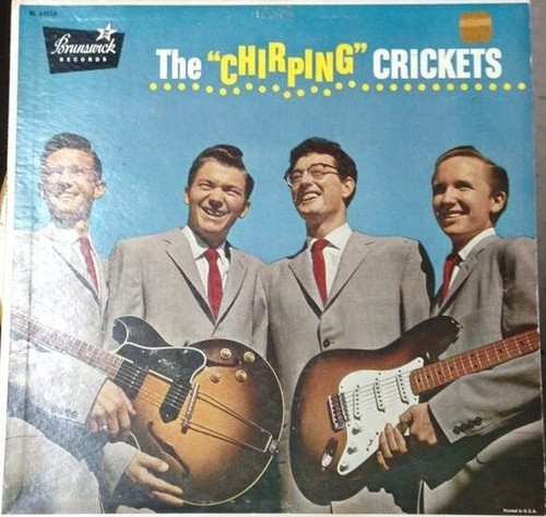 The crickets chirping - -, "chirping"
