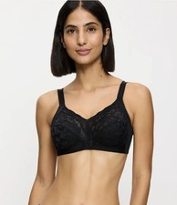 Triumph Delicate Doreen N Non Wired Bra 40C Black RRP £40