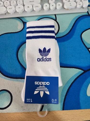 Adidas men long socks - adidas, white