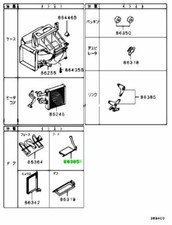 Damper, Heater Foot Air