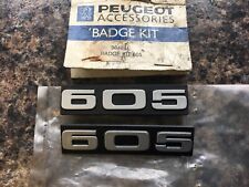 Genuine Peugeot 605 Mudflap Badge Set 96481E