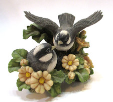 Black Capped Chickadee Pair in