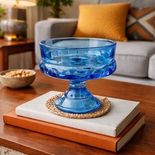 Vtg Blue Indiana Glass Kings