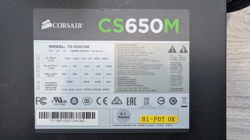Corsair cs650m 650w - corsair,