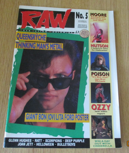 Raw heavy metal - magazine, 1988