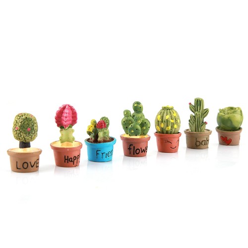 Tiny cactus miniature - (7,