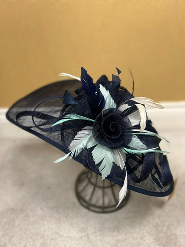Large flower feather hatinator - flower,