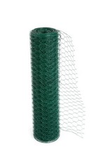 PVC Coated Green Chicken Rabbit Wire 25m 50m 3 widths Mesh Aviary Fencing Garden