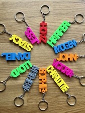 Personalised keyring | keychain | 3d printed | Parties | Name Keyring | Favours