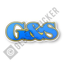 G&S Skateboards Blue Logo Bold