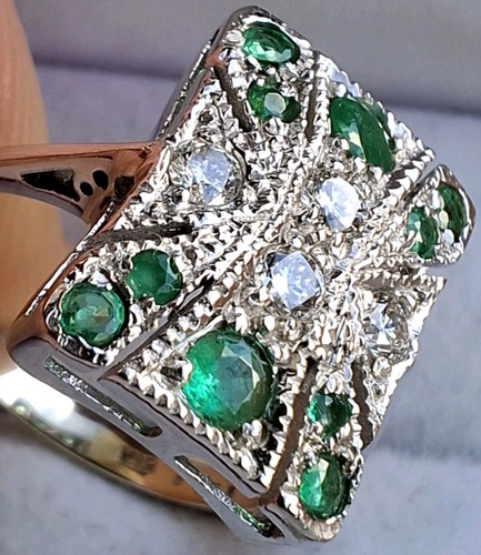 18ct white gold art deco - 18ct,