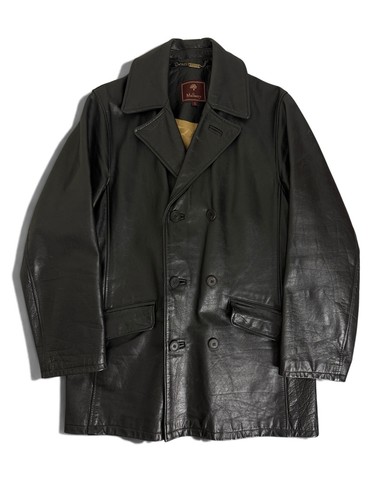 Mulberry leather peacoat - mulberry,