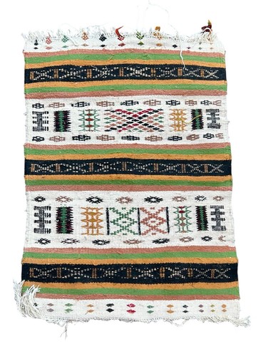 Handwoven north african kilim - handwoven,