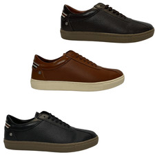 Lambretta Mens Polter Low Rise Retro Trainers Sneakers Shoes