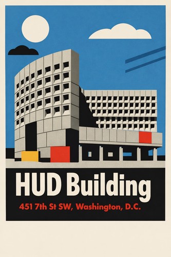 Hud building poster - poster,