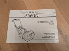 Atco Commodore B12 operating instructions, lawn mower manual 1989