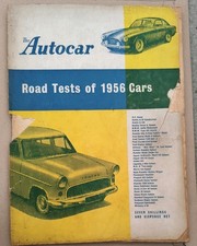 The Autocar Road Test Magazine 1956 Vehicle data spec