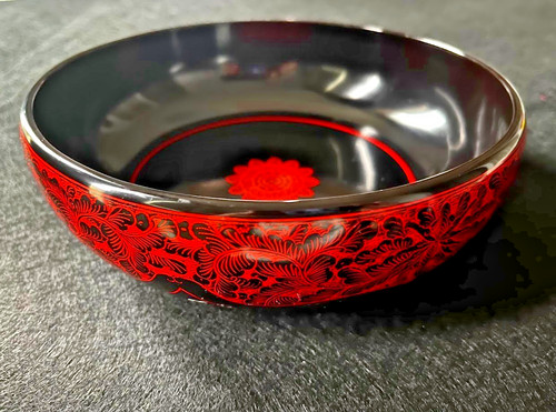 Japanese red black lacquer - red,