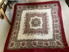 Large Scarf Shawl. Red .Marks