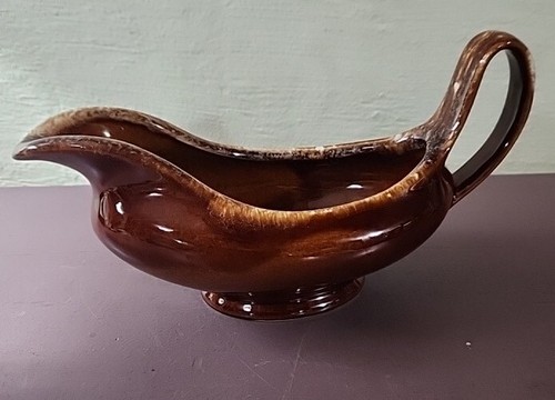 Vintage hull brown - drip, glaze