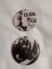 THE CLASH PUNK BADGES 58MM
