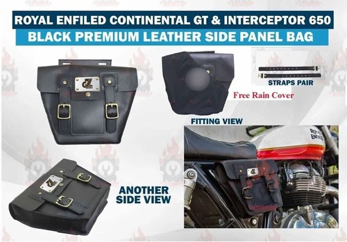 Royal enfield black leather - royal,