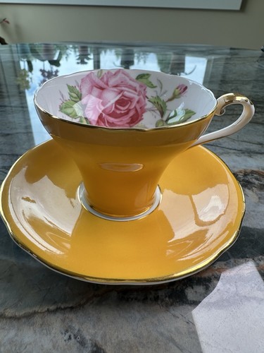 Vintage aynsley pink cabbage - vintage,