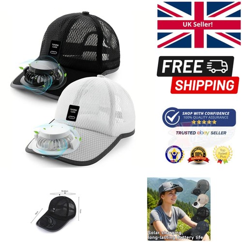 Sunshade hat with solar fan - hat,