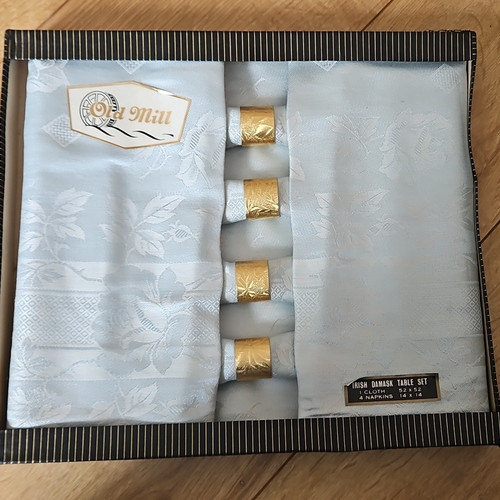 Irish damask table linen - table, set