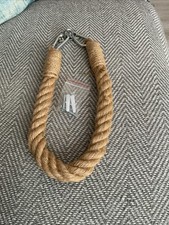 CHUNKY ROPE TOILET ROLL HOLDER PAPER JUTE NAUTICAL WEAVE VINTAGE STYLE TOWEL  