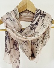 Hobbs pale Pink Silk Scarf