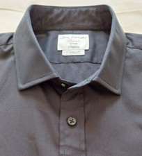 Men's John Francomb Formal - Casual - School Shirt - Plain Black - 17'' NEW