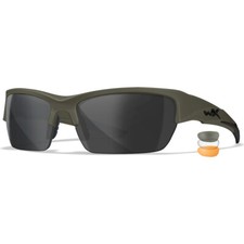 Wiley X Valor Glasses Clear + Grey + Light Rust Lens / OD Green Frame