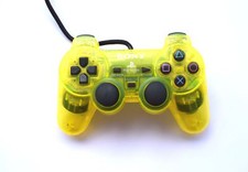 Official Genuine Original Sony Dual Shock 2 PS2 Controller Game Pad Lemon Yellow