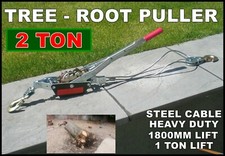 Tree Stump Removal Winch Lifter Root Easy Post Fence Ratchet Garden Workshop 