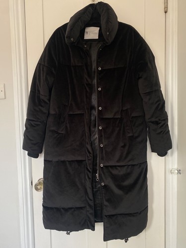 Womens velvet puffer midi - womens,