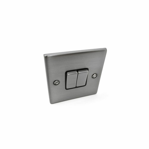 Brushed stainless steel switch - brushed,