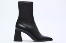 Zara Stretch Sock Chunky Heel