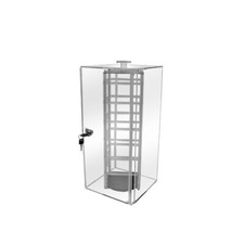 8"L x 8"W x 18-1/2"H Acrylic