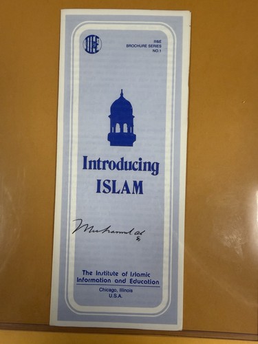 Muhammad ali signed pamphlet - muhammad,